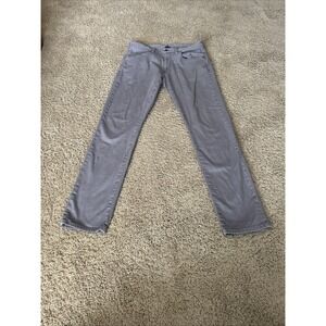 Johnnie-O Hugo 6 Pocket Pant  32X32 Granite Gray With Inner Zip Back Pocket
